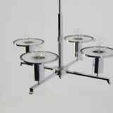 Chrome chandelier, 1930s