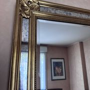 Exceptional large mirror with shutters by Deknudt – Hollywood Regency style (198