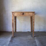 Small vintage desk made of solid wood.