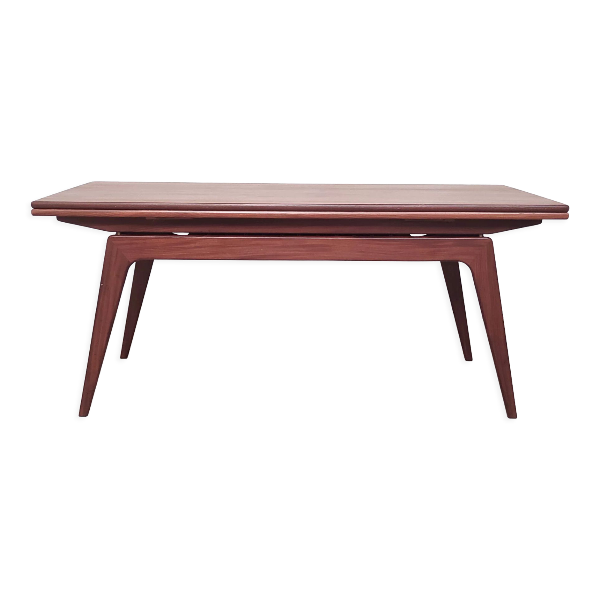 Teak liftable coffee table, Denmark - 1960