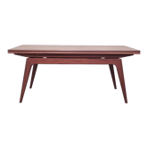 Table basse relevable en teck,  Danemark - 1960