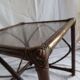 Rattan side coffee table
