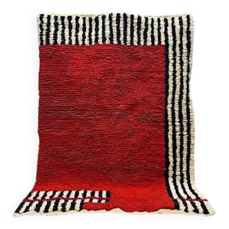 Traditional handmade Beni Ouraine rug, size 200 x 100 cm