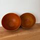 Vintage set of 2 Arcopal volcano mugs and bowls