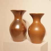 Important vase en grès irisé