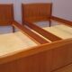 Pair of twin / Scandinavian daybay teak