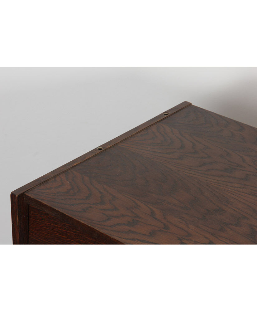 Dark oak commodity by Jiri Jiroutek, model U-453, circa 1960