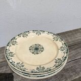 4 iron earth plates Mignon Sarreguemines