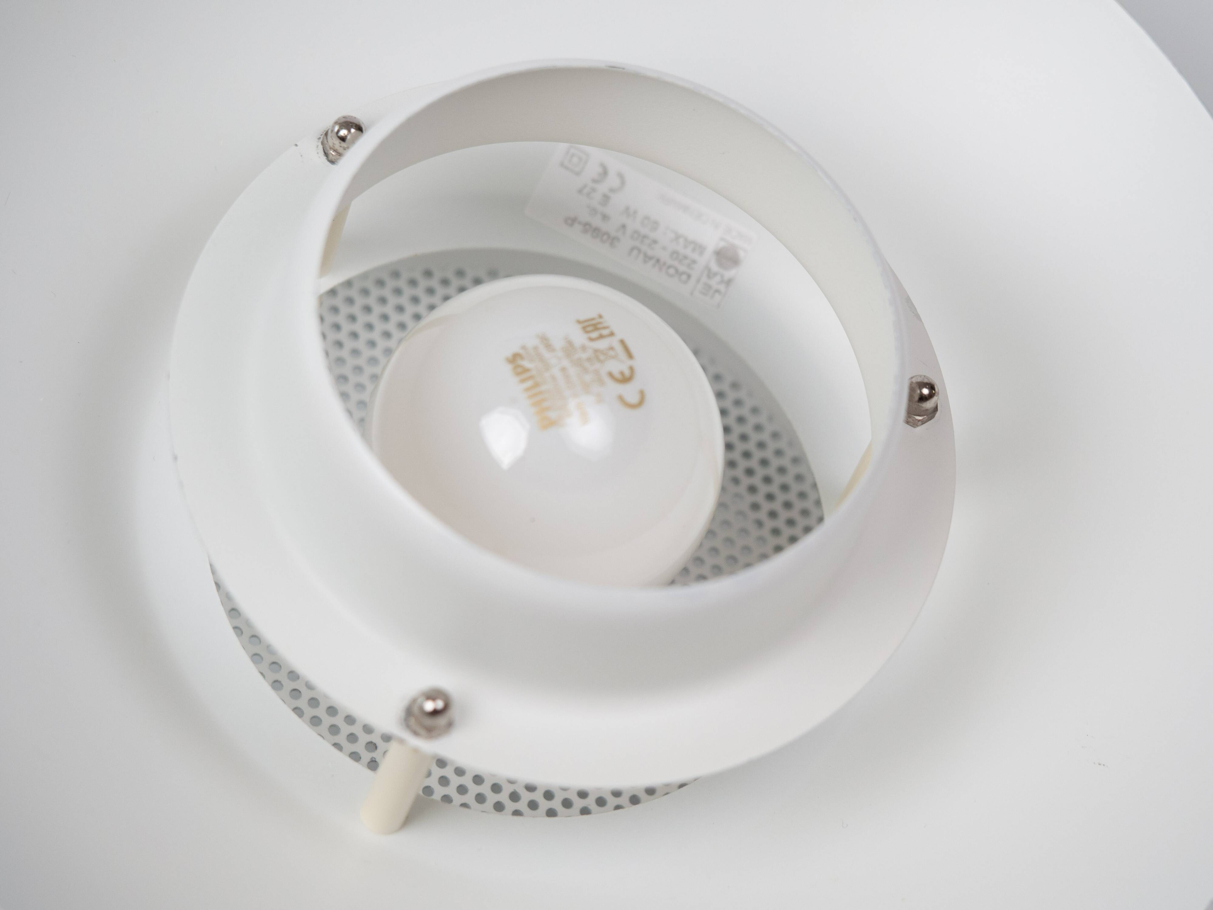 Danish vintage pendant lamp Donau by Kurt Wiborg, Jeka, 1980s
