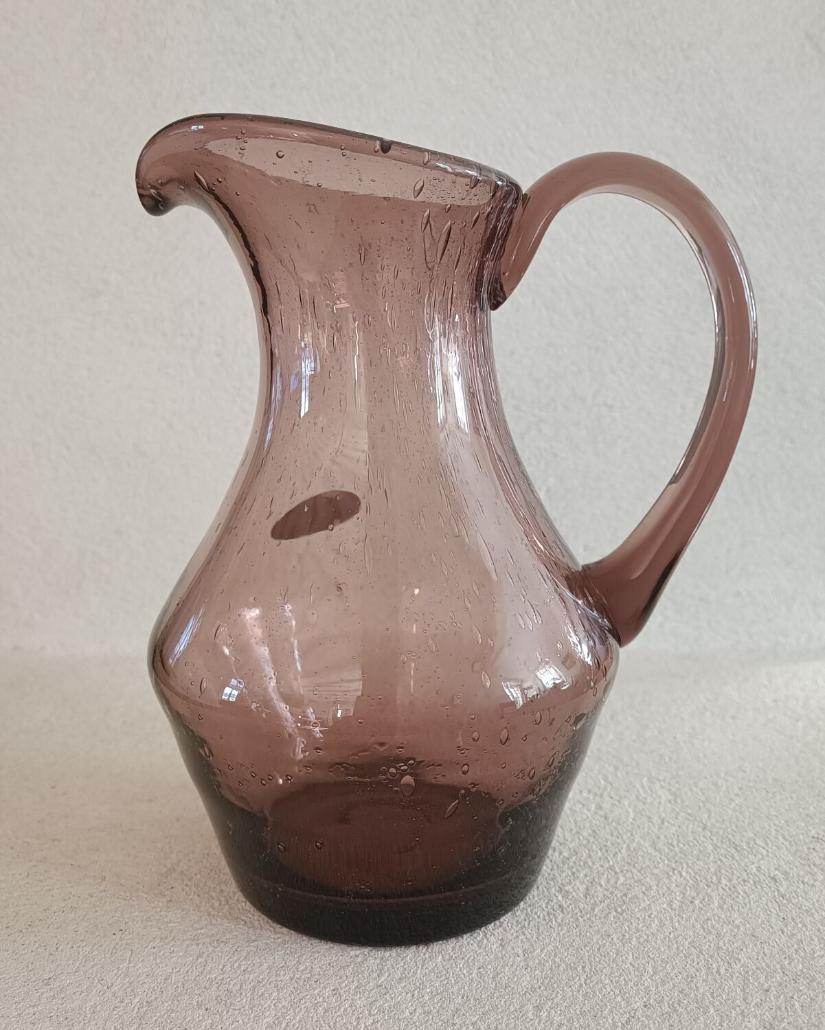 La Rochère blown glass pitcher