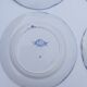 6 flat plates Creil and Montereau Flora
