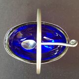 Sugar bowl or blue gravy boat dish