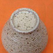 Vase toupie  céramique vernissée décor moucheté