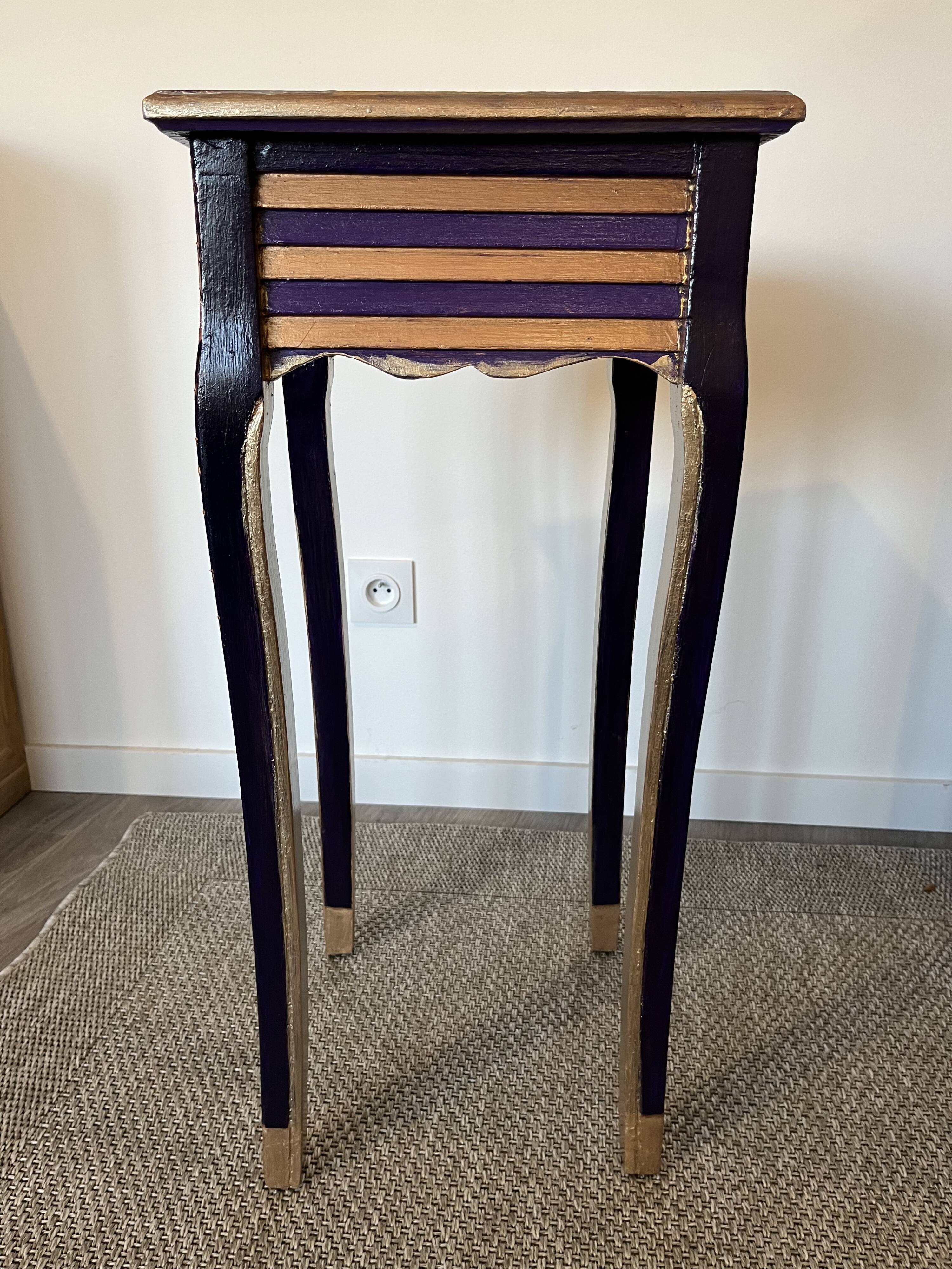 Butterfly wood console