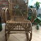 Fauteuil à bascule rocking chair en rotin