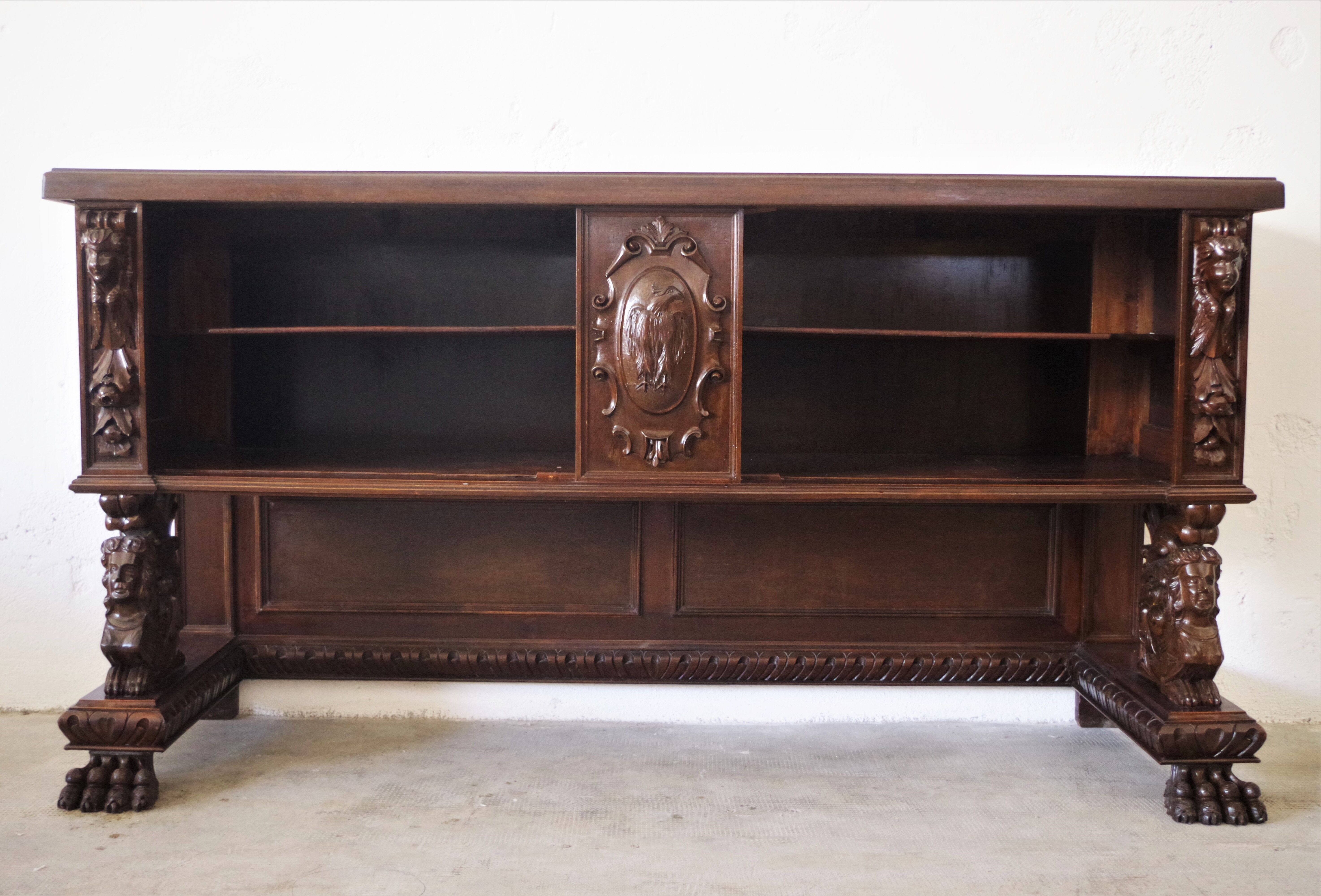 Notary shelf furniture, 1920s, set of 2