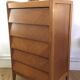 Vintage blond oak chiffonier 1950