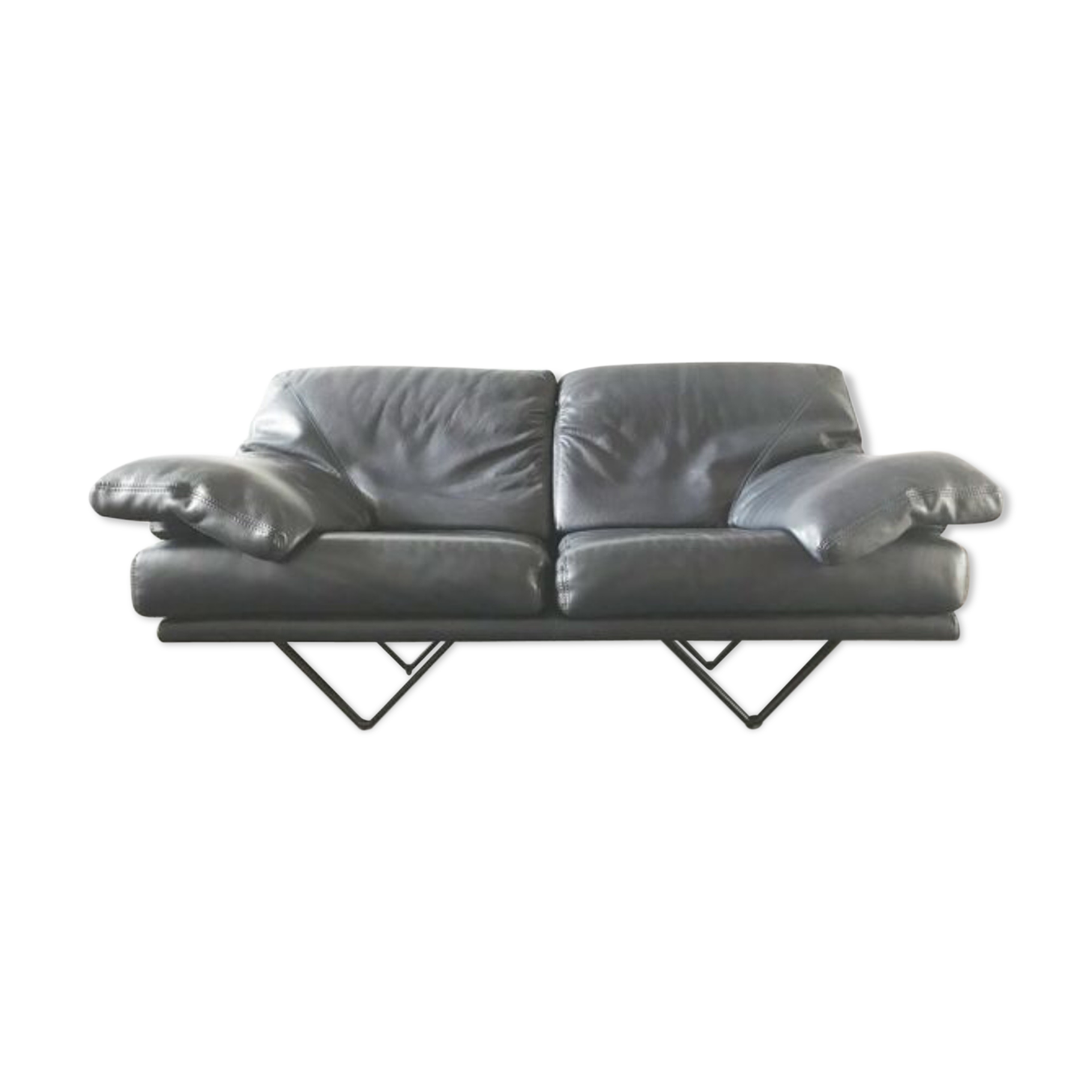 Cornelius de Durlet sofa in grey leather