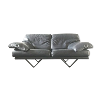 Cornelius de Durlet sofa in grey leather