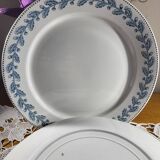 6 flat plates Sarreguemines Oak model