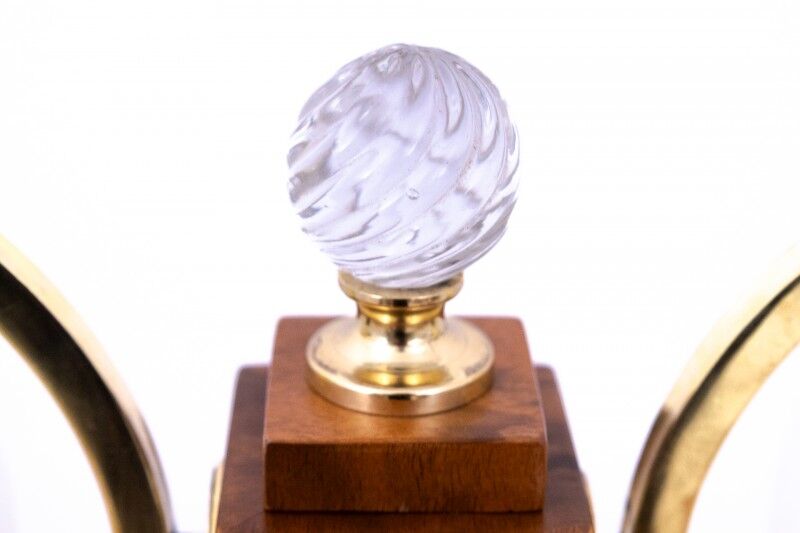 Pair of Art Deco table lamps, Poland, 1950s.