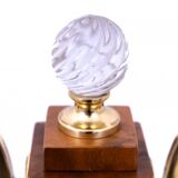 Pair of Art Deco table lamps, Poland, 1950s.