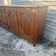 Picard enfilade in Louis XV style made of solid oak.