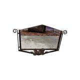 French Art Deco metal mirror, 1930s
