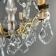 Bronze and crystal chandelier with pendants, Louis XV style, 20th century.