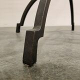 Peter Ghyczy iron and brass coffee table
