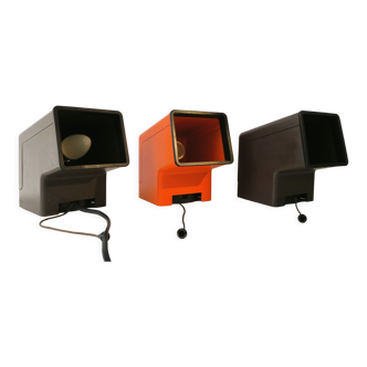 Philips comptalux 3 wall lamps