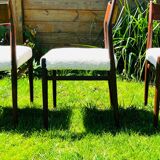 5 chaises Danoises d’Arne Vodder modèle 418 teck
