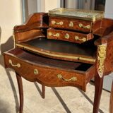 Sublime mid-tier Transition style desk, inlaid, 19th century