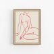 Female figure giclee art print, 50x70cm