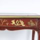 Bureau plat de style Louis XV à décor de scènes lacustres. Circa 1850.