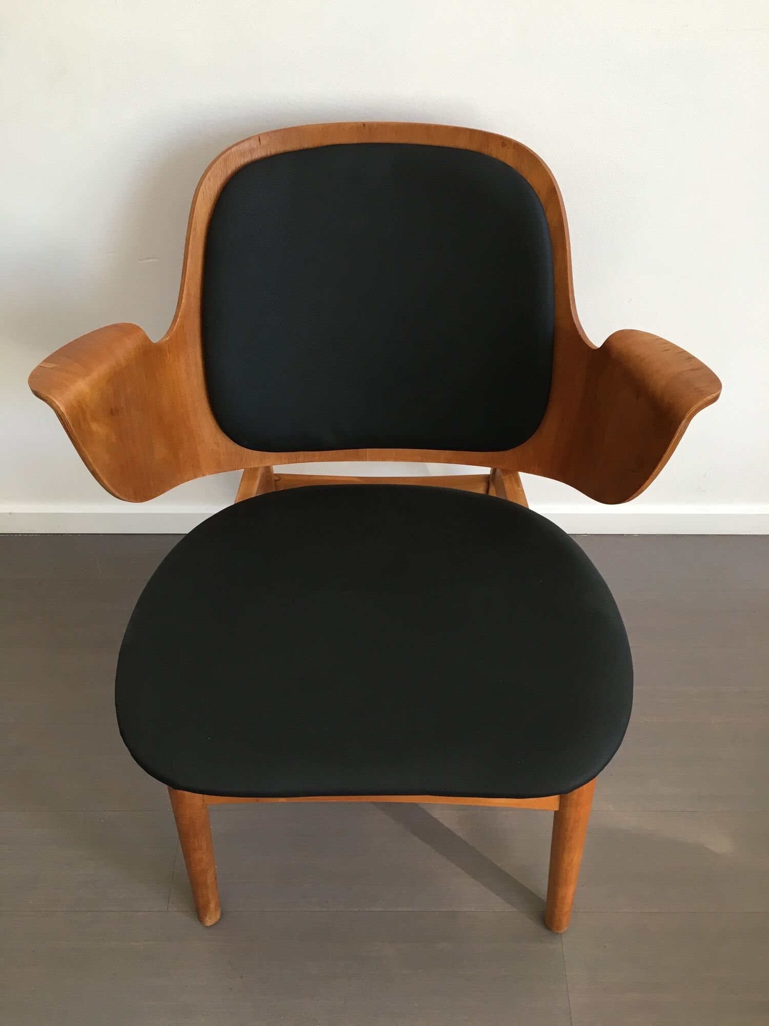Hans Olsen lounge chair model 107 for Bramin, Denmark, 1950 's