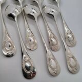 7 Alfenide Silver Metal Table Spoons