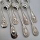 7 Alfenide Silver Metal Table Spoons