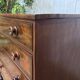 Victorian English commode from the 19th century in mahogany.