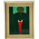 Amleto Dalla Costa, sérigraphie originale encadrée, Milan Italie années 1980