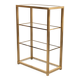 Brass and Glass Etagere or bookcase . Italy 1970s