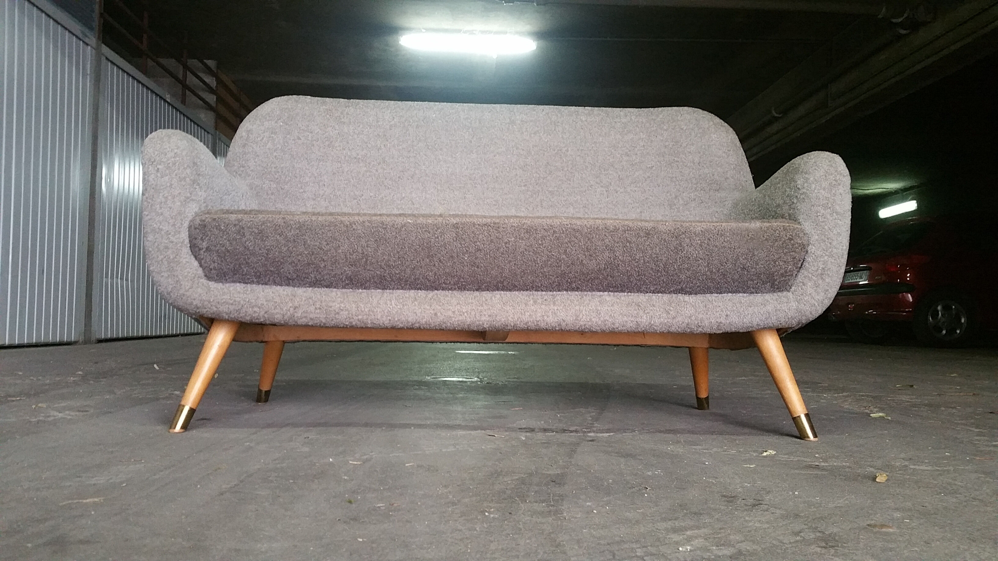 Sofa 2 places Egg 50s 60s