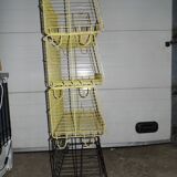 Metal display of shops shops fruits and vegetables