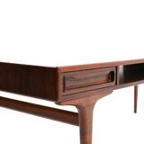 Rectangular Rosewood Coffee Table with Two Drawers, Denmark