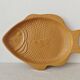Plat vintage en barbotine poisson