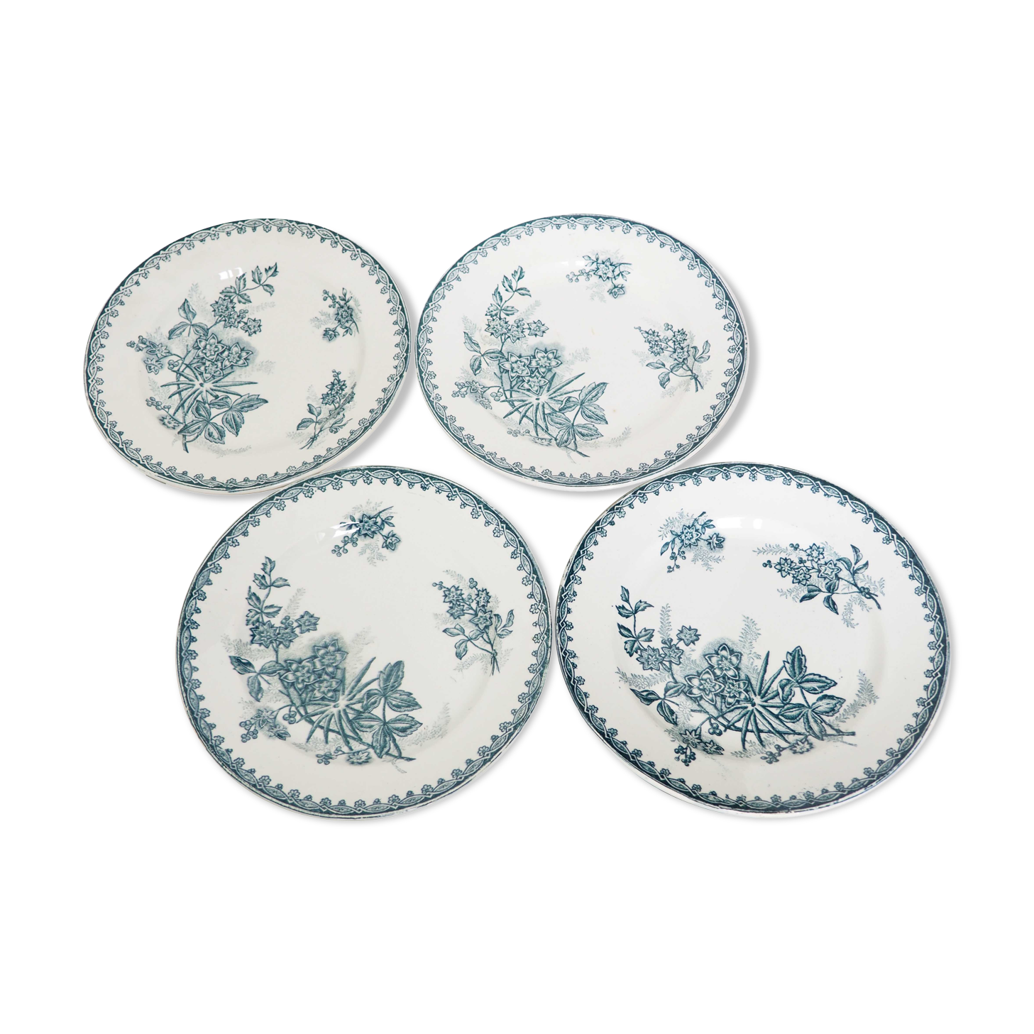 Lot of 4 old plates
