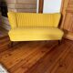 Mid-Century Scandinavian Modern Velvet Sofa, 1950s