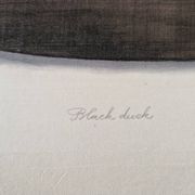 La Roche Laffitte (Born in 1943) - Watercolour drawing on fabric - Duck