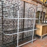 Art deco iron bakery shelf