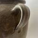 Ancien pot à graisse, grès vernissé